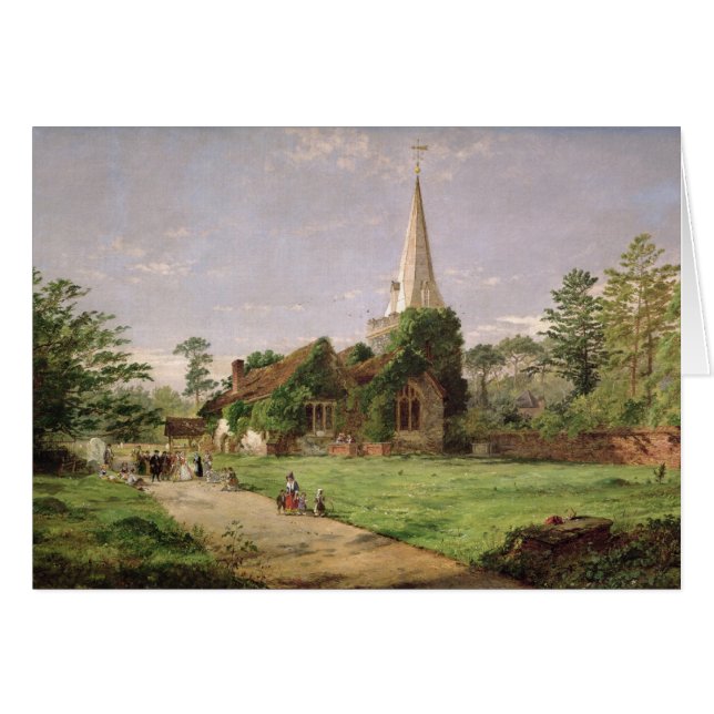 Cartão Stoke a igreja de Poges (Frente Horizontal)