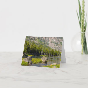 Cartão Stone At Madison River Greeting Card