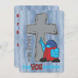 Cartão Stone Cross Porque Você Importa Salm 32 1