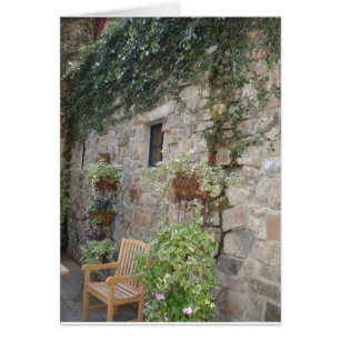 Cartão Stone e Ivy com o Jardim Bench