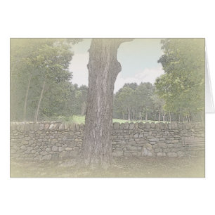 Cartão Stone Wall Notecard