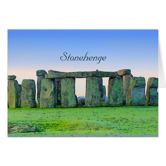 Cartão Stonehenge (Frente Horizontal)