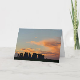 Cartão Stonehenge Sunset