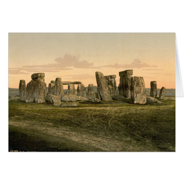 Cartão Stonehenge, Wiltshire, Inglaterra (Frente Horizontal)
