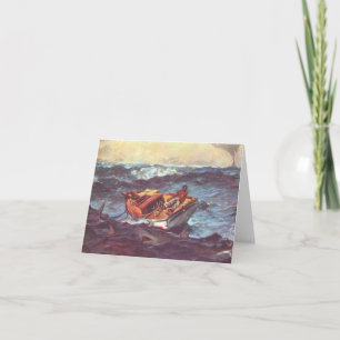 Cartão Storm by Winslow Homer