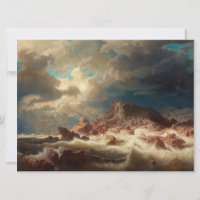 Stormy Sea com um naufrágio (por Marcus Larson)