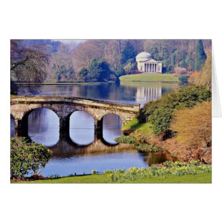 Cartão Stourhead Garden, flores de Wiltshire