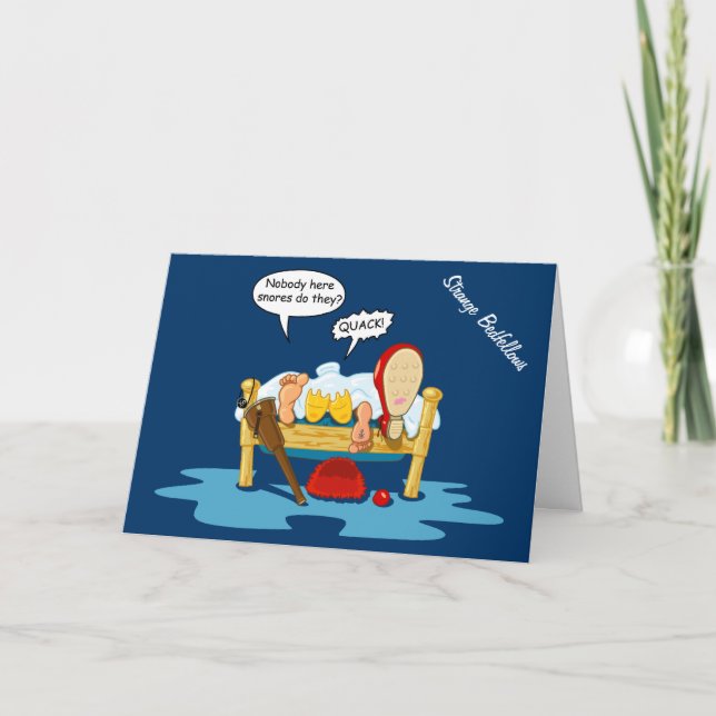 Cartão Strange Bedfellows (aniversário) (Frente)