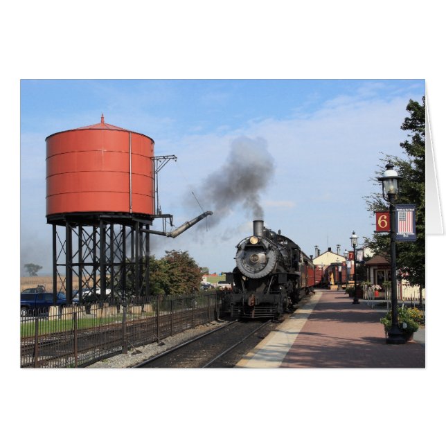 Cartão Strasburg Railroad (Frente horizontal)