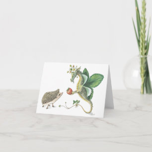 Cartão Strawberry Dragon notecard