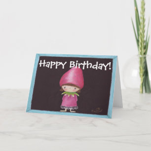 Cartão Strawberry Girl