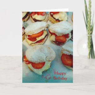 Cartão Strawberry Scones/Cakes