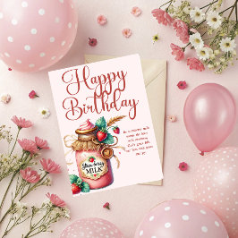 Cartão Strawberry Warmth Birthday Christian Card