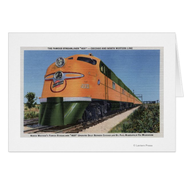 Cartão Streamliner "400" para Milwaukee (Frente Horizontal)