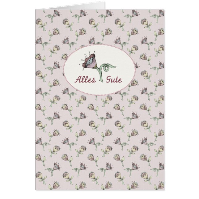 Cartão Streublümchen I Alles Gute (Frente)