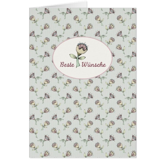 Cartão Streublümchen I Beste Wünsche (Frente)
