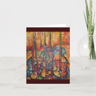 Cartão Stringed Instruments Greeting Card