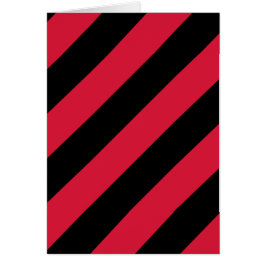 Cartão Stripes Vermelhas e Pretas
