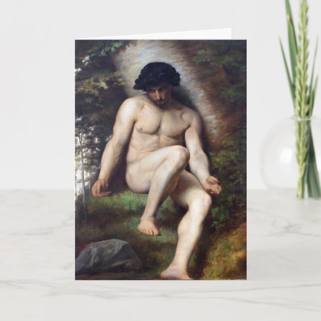 Cartão Study for Paradise Lost Fine Art Greetings Card (Frente)