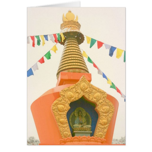 Cartão Stupa budista (Frente)