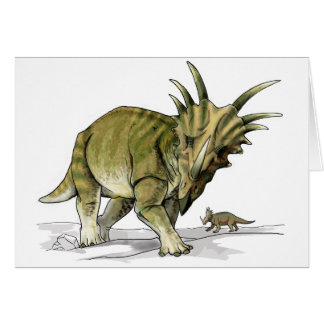 Cartão Styracosaurus - dinossauro de Cretacous