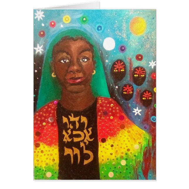 Cartão Sua Casaco de Muitos Notecard de Cores (Frente)