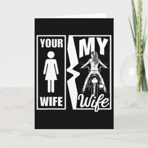 Cartão Sua Esposa É Simples Minha Esposa Motoqueira Espos