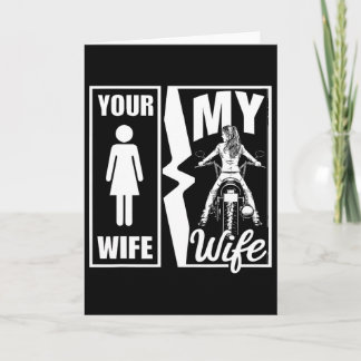 Cartão Sua Esposa É Simples Minha Esposa Motoqueira Espos