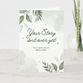 Cartão Sua história não acabou