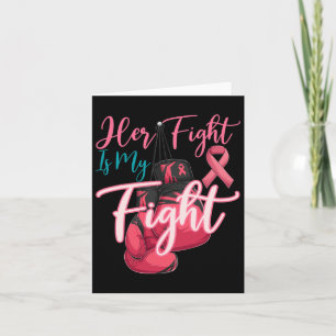 Cartão Sua Luta É Minha Luta Com O Cancer De Fita Rosa