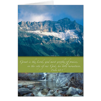 Cartão Sua montanha santamente