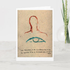 Cartão Sua percepção de mim é um reflexo de você.
