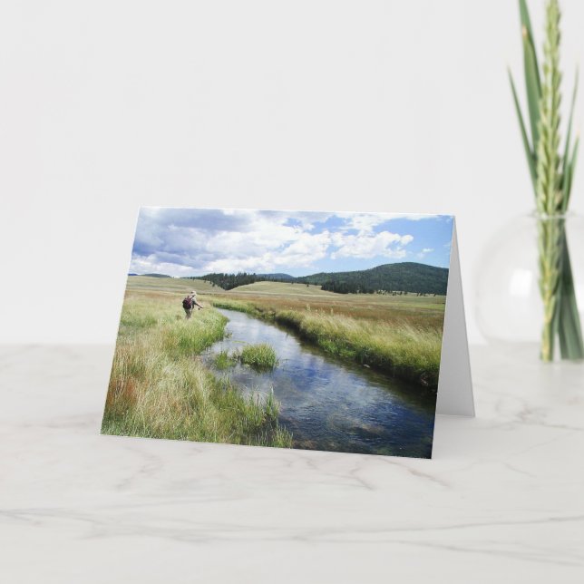 Cartão Sua própria foto de uma viagem de pesca (Frente)