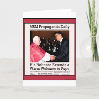 Cartão Sua santidade encontra o papa
