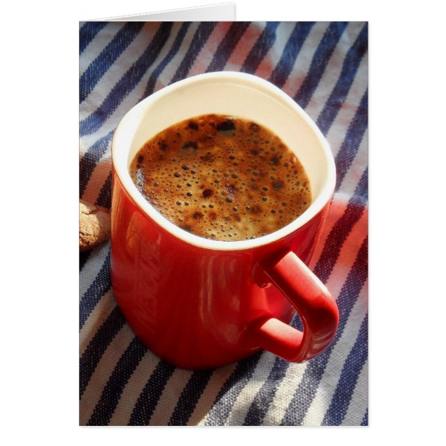 Cartão Sua taça de café (Frente)