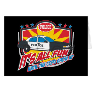 Cartão Sua toda a polícia do divertimento