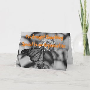 Cartão Sua valiosa perspectiva de voluntário sem fins luc