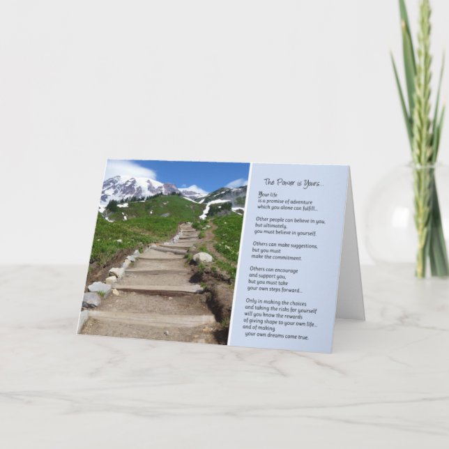 Cartão Sua vida é uma aventura... (Frente)