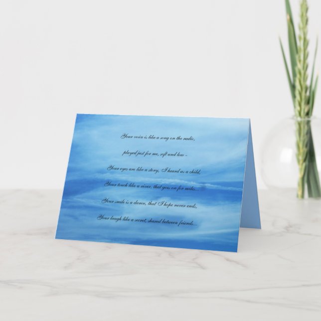 Cartão Sua voz... (Frente)