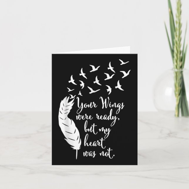 Cartão Suas Asas Estavam Prontas, Dia dos Veteranos, Em M (Frente)