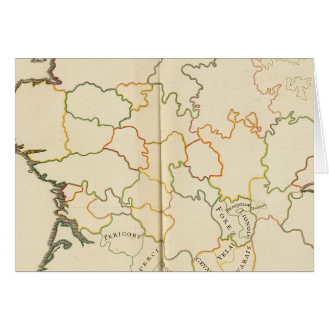 Cartão Subdivisão da França (Frente Horizontal)