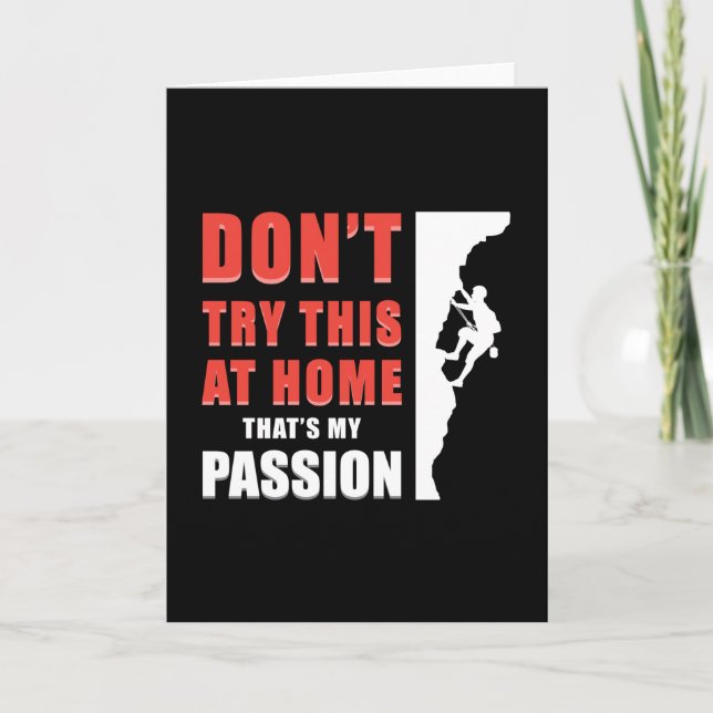 Cartão Subindo Montanhas Escaldantes Escalando Ideia de P (Frente)