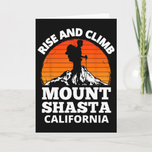Cartão Subir e escalar o Monte Shasta Califórnia Montanha