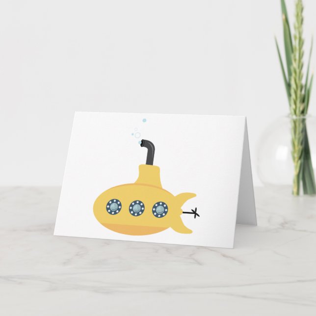 Cartão Submarino Amarelo (Frente)