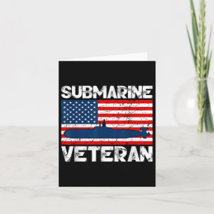 Cartão Submarino Guerra Veterana Submarina Soldado Artesa