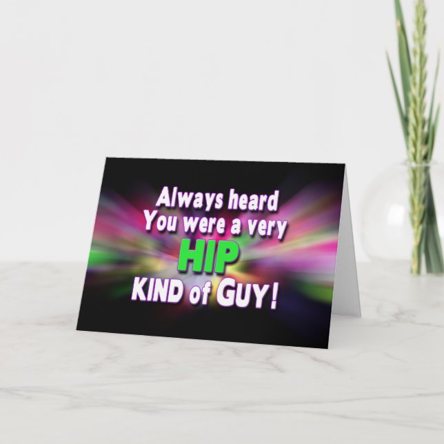 Cartão Substituição De Hip - Seja Bem (Para Homens) (Frente)