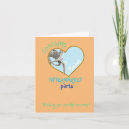 Cartão Substituição do quadril presente engraçado cirurgi