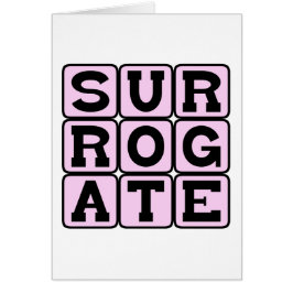 Cartão Substituto, suplente ou Suporte-Em