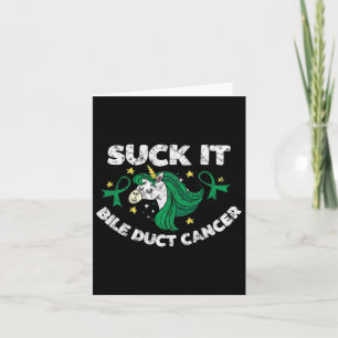 Cartão Suck It Bile Duct Inspirational Quote Unico