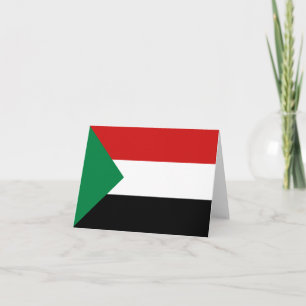 Cartão Sudan Flag Notecard